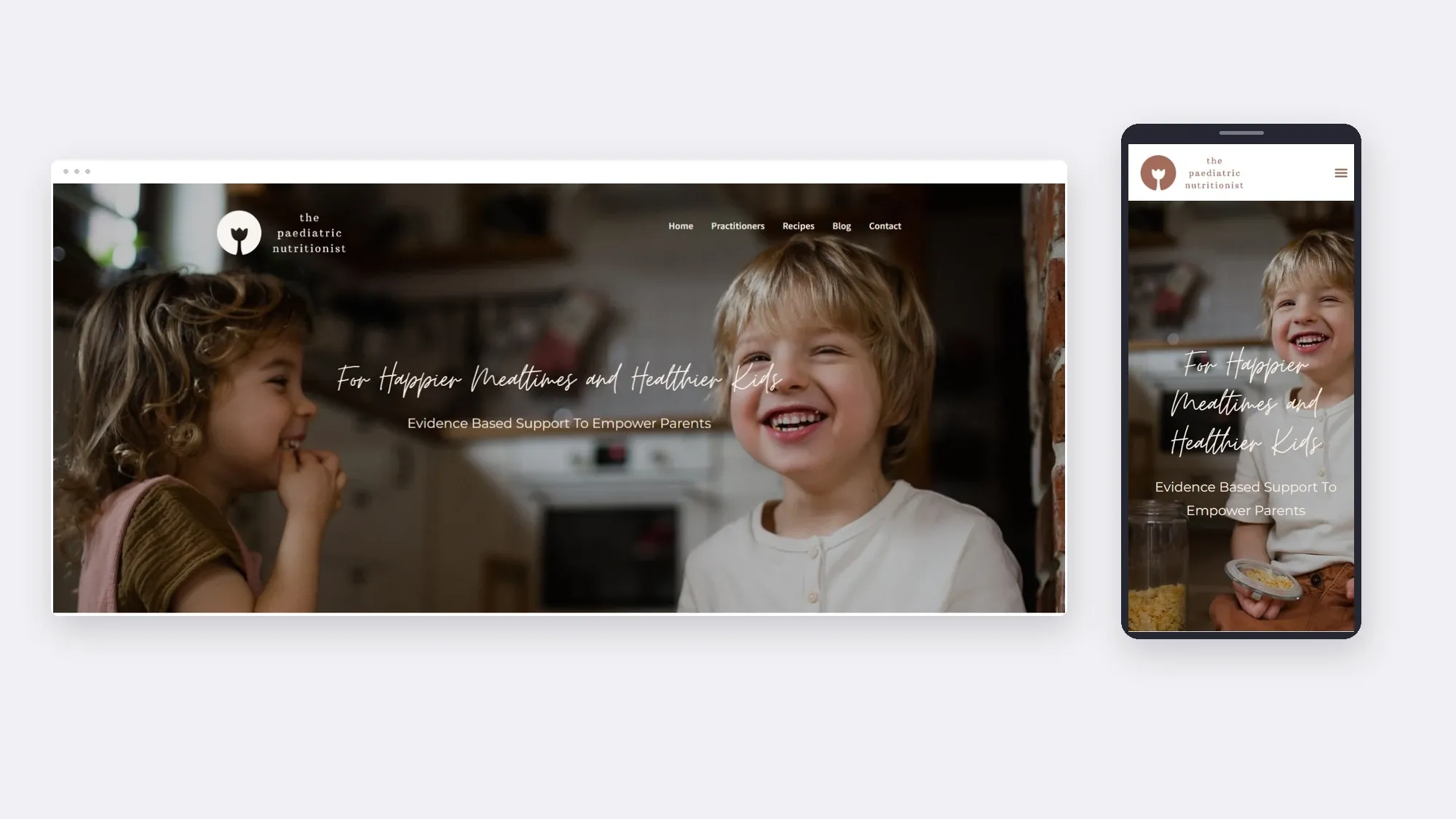 The Paediatric Nutritionist website presentation