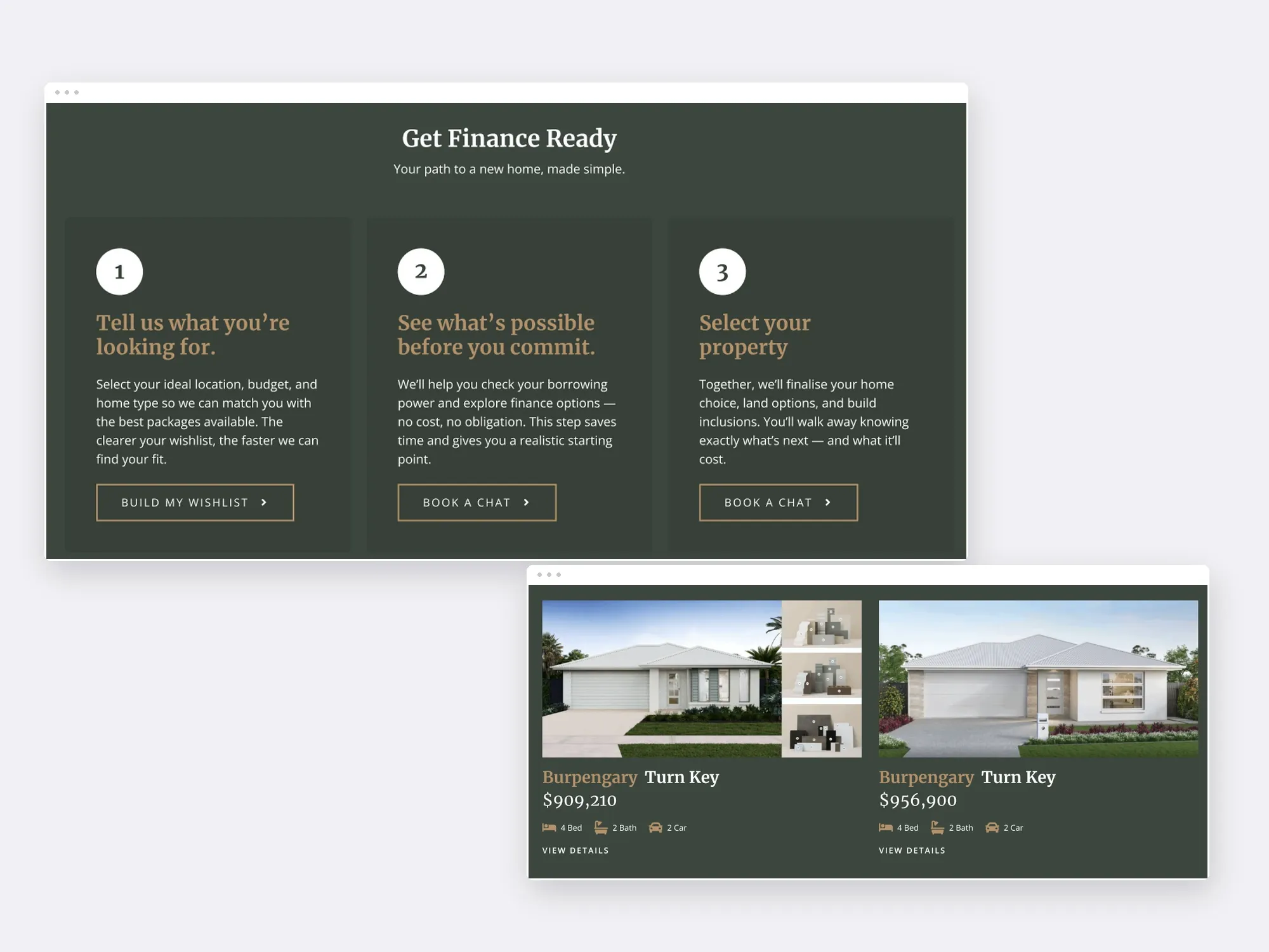 First and Next Homes website presentation